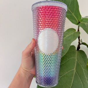 Starbucks Rainbow Studded Venti 24 oz Tumbler Summer 2020 Pride Month